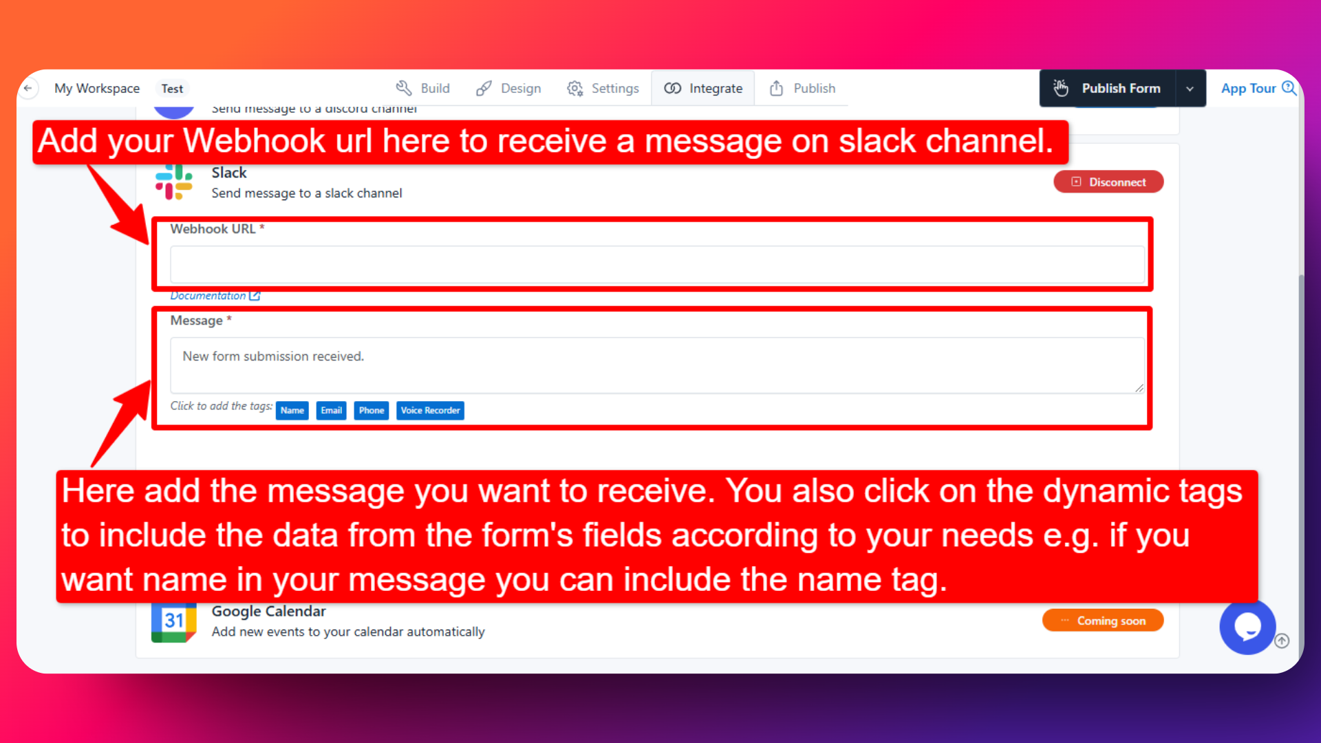 Slack integration