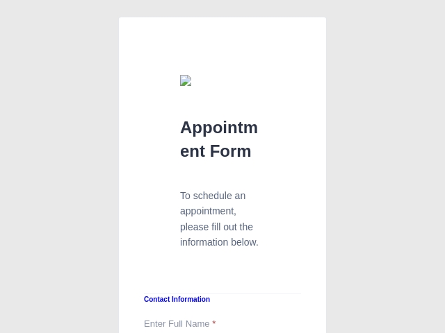 Appointment Form