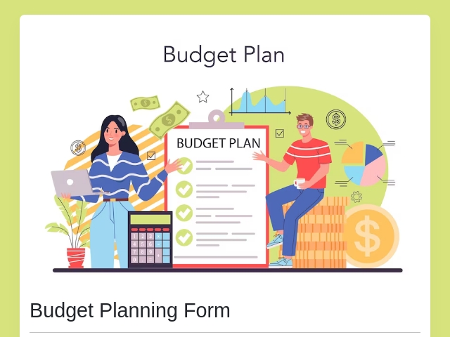 Budget Planning Form