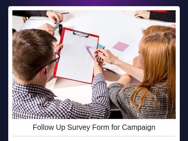 Campaign Survey Form