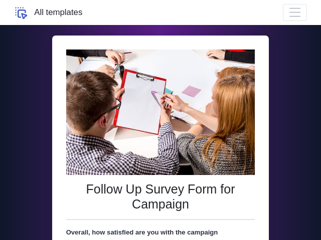 Campaign Survey Form