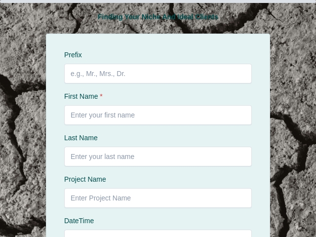 Checklist  - Finding Your Niche And Ideal Clients