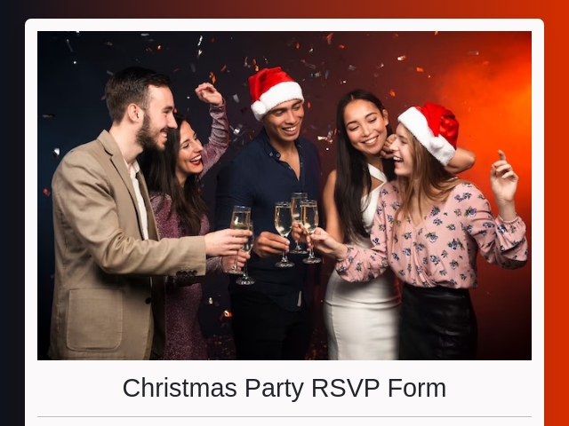 Christmas Party RSVP Form