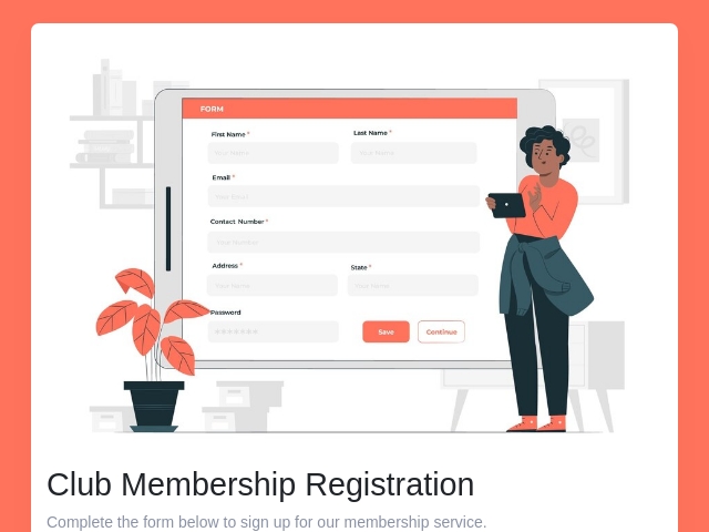 Club Membership Registration Form