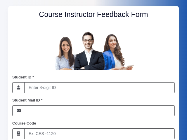 Course Instructor Feedback