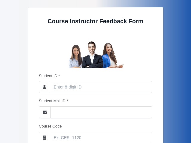 Course Instructor Feedback