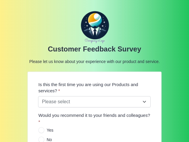 Customer Feedback Survey