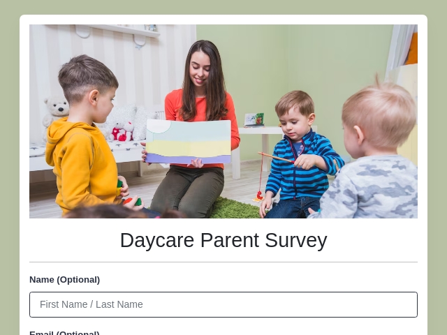 Daycare Parent Survey
