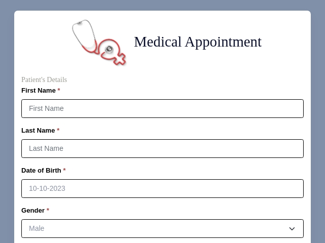 Doctor Appointment Form