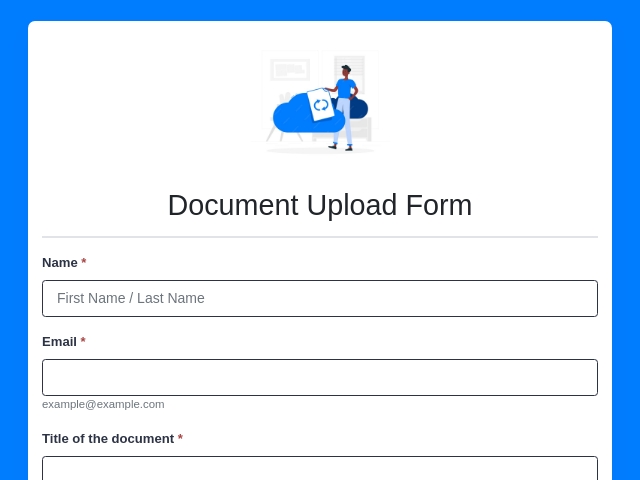Document Upload Form