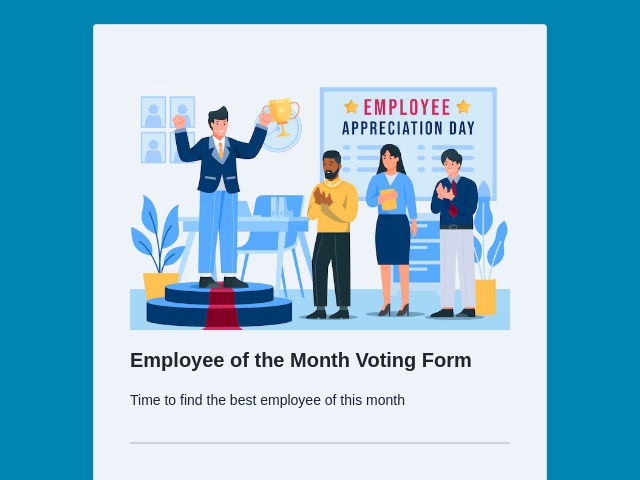 Employee of the Month Voting Form