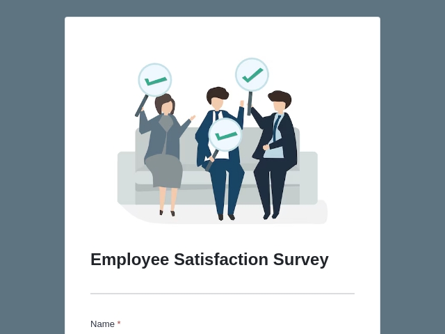 Employee Satisfaction Survey