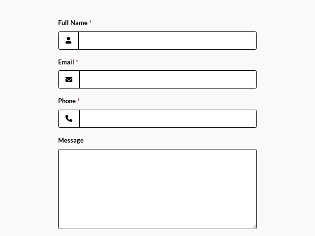 General Contact Form Template - FormNX