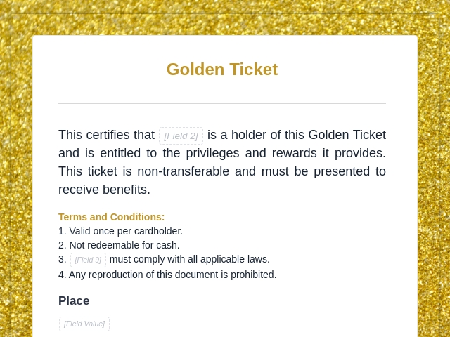 Golden Ticket