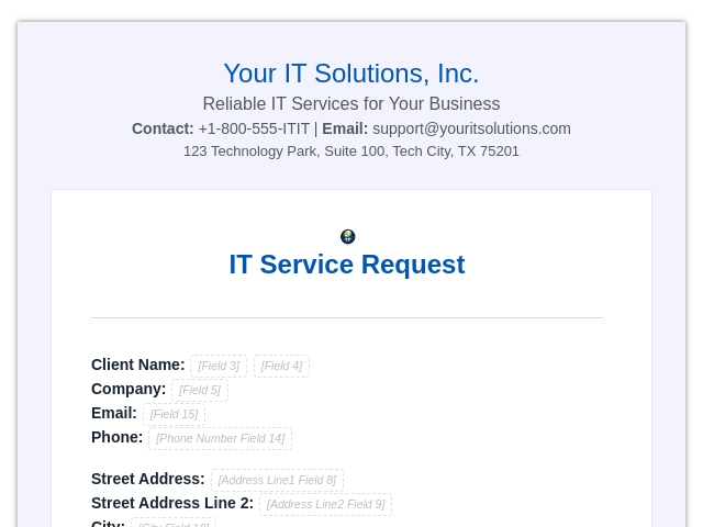 IT Service Request