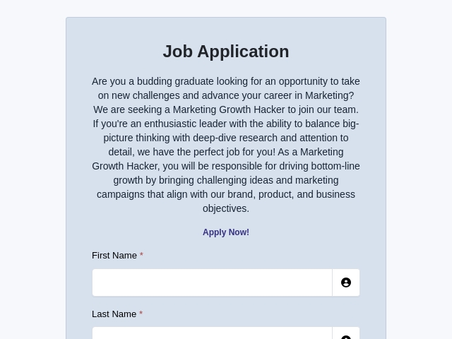 Job Application
