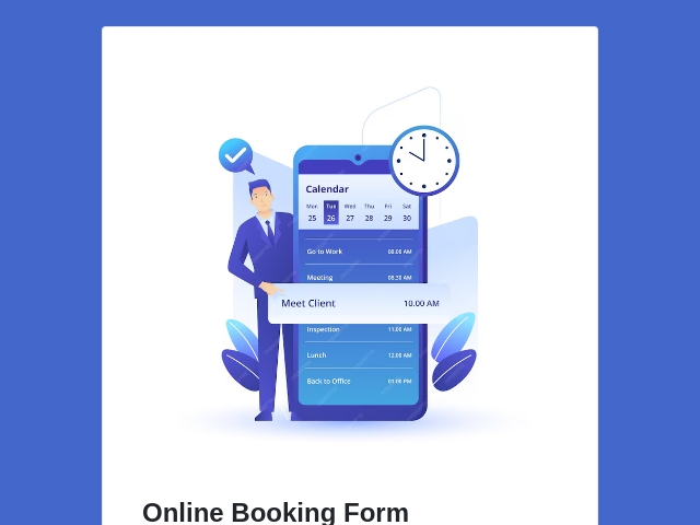 Online Booking Form