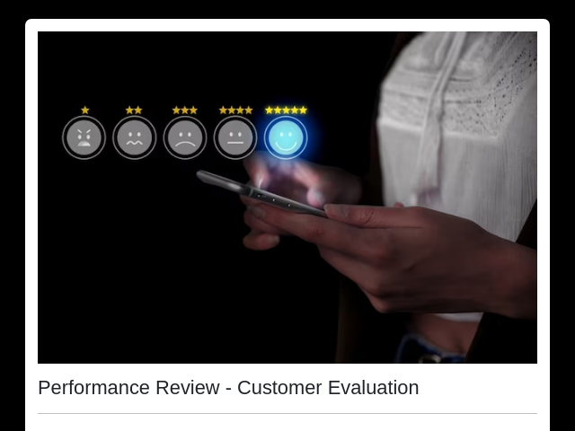 Performance Review - Customer Evaluation