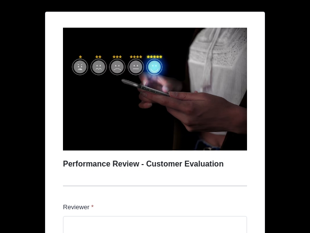 Performance Review - Customer Evaluation