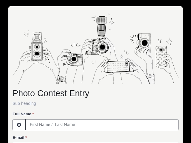 Photo Contest Entry Form