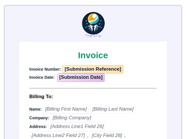 Professional Invoice