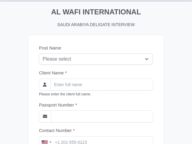 Saudi Delicate Interview (AL WAFI INTERNATIONAL)
