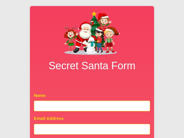 Secret Santa Form