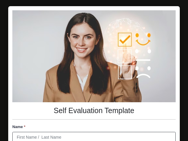 Self Evaluation Template