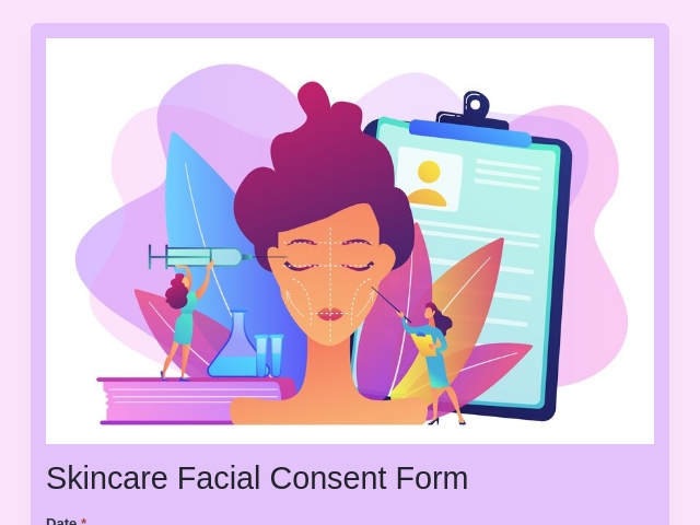 Skincare Facial Consent Form
