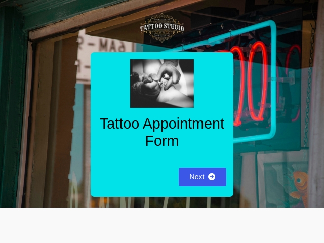 Tattoo Appointment Form