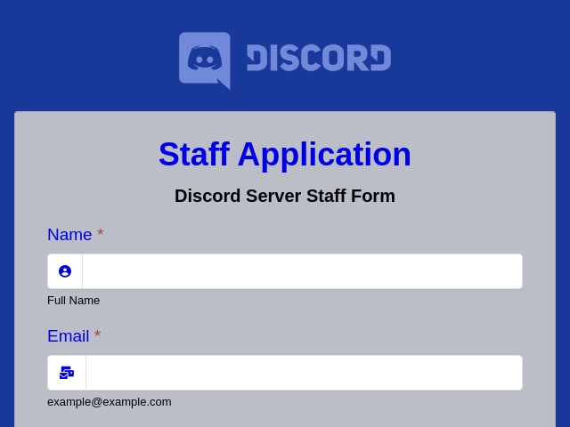 Tennessee Staff Application