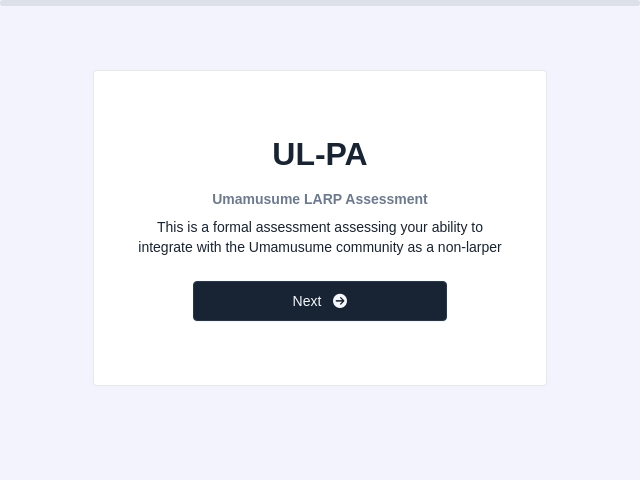 Umamusume LARP Assessment