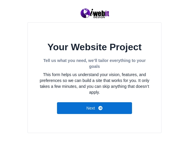 Web Client Intake Form - 2