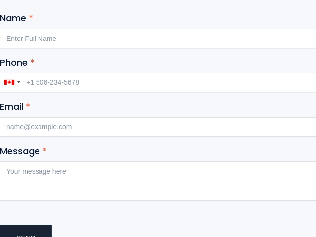 Website Contact Form